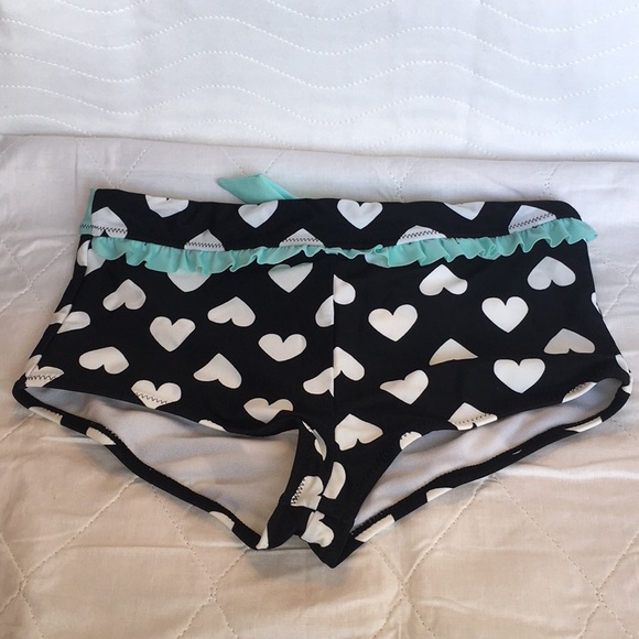 Hot Topic Other - Ruffle Heart ♥️ Swim Bottoms SZ  XS